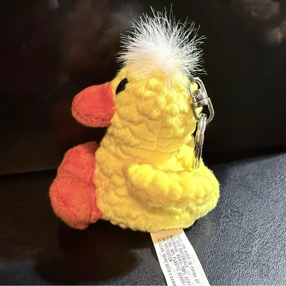 Vintage Avon Paddles the Duck Plush Keychain Full O' Beans millennium collection